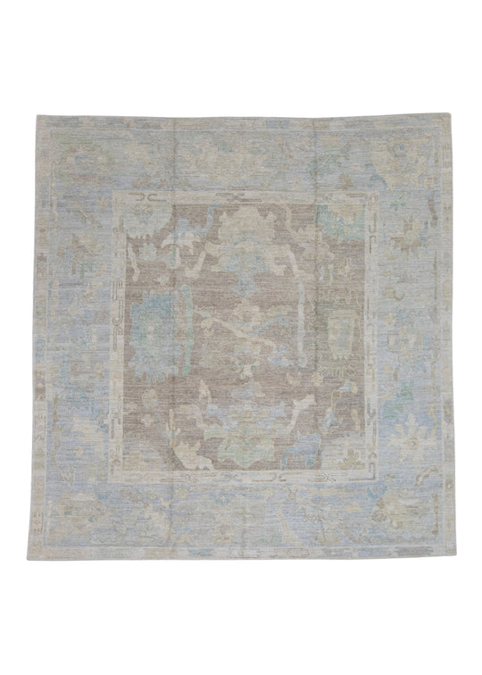 Square Turkish Oushak Rug 10' x 10'6" #16479