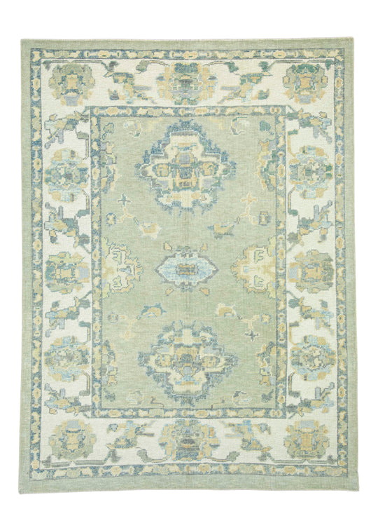 Turkish Oushak Rug 5'2" x 6'11" #19104