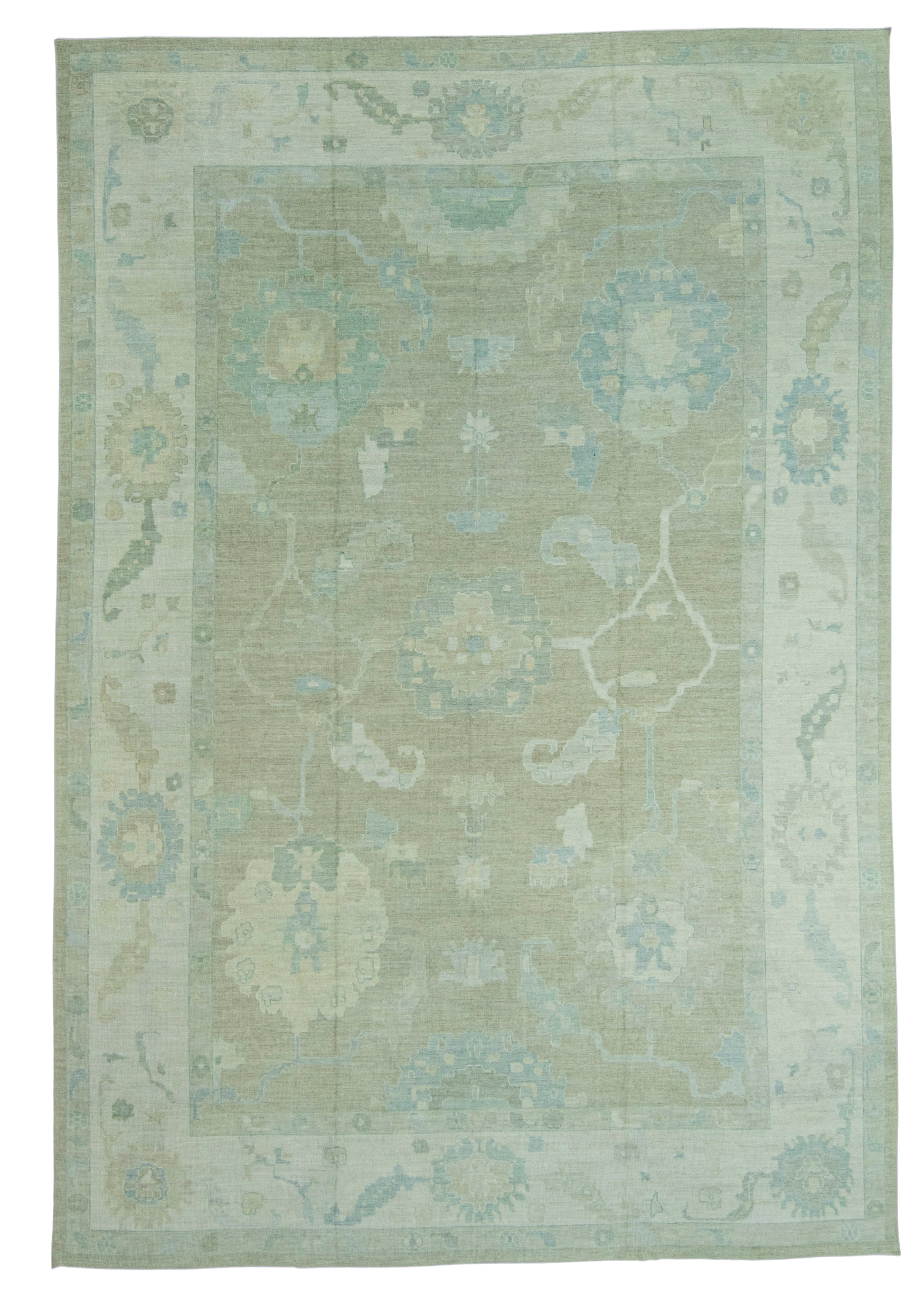 Turkish Oushak Rug 12'4" x 18'1" #19297