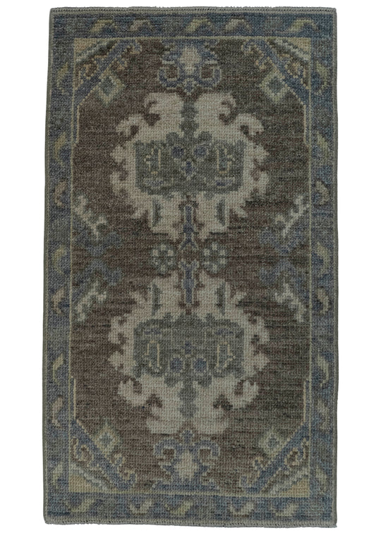 Turkish Oushak Rug 1'10" x 3'3" #19488