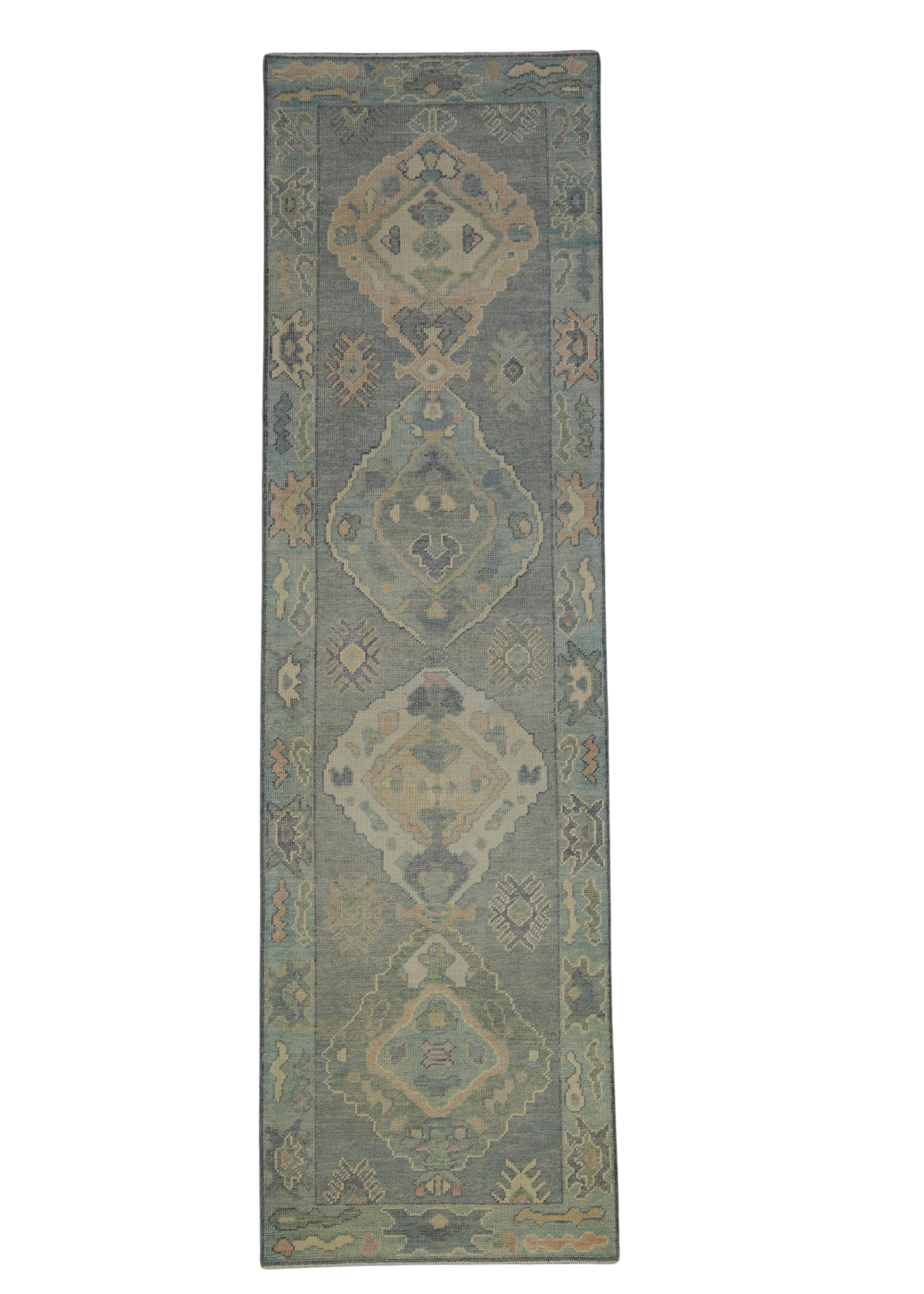 Turkish Oushak Rug 2'8" x 9'1" #12081