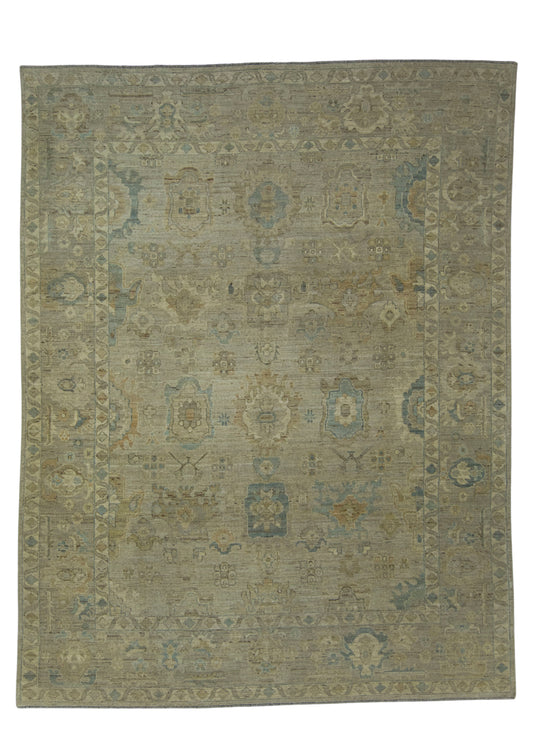 Turkish Oushak Rug 9'2" x 11'11" #17652