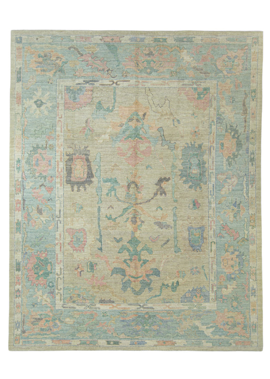 Turkish Oushak Rug 9'7" x 12'1" #17282
