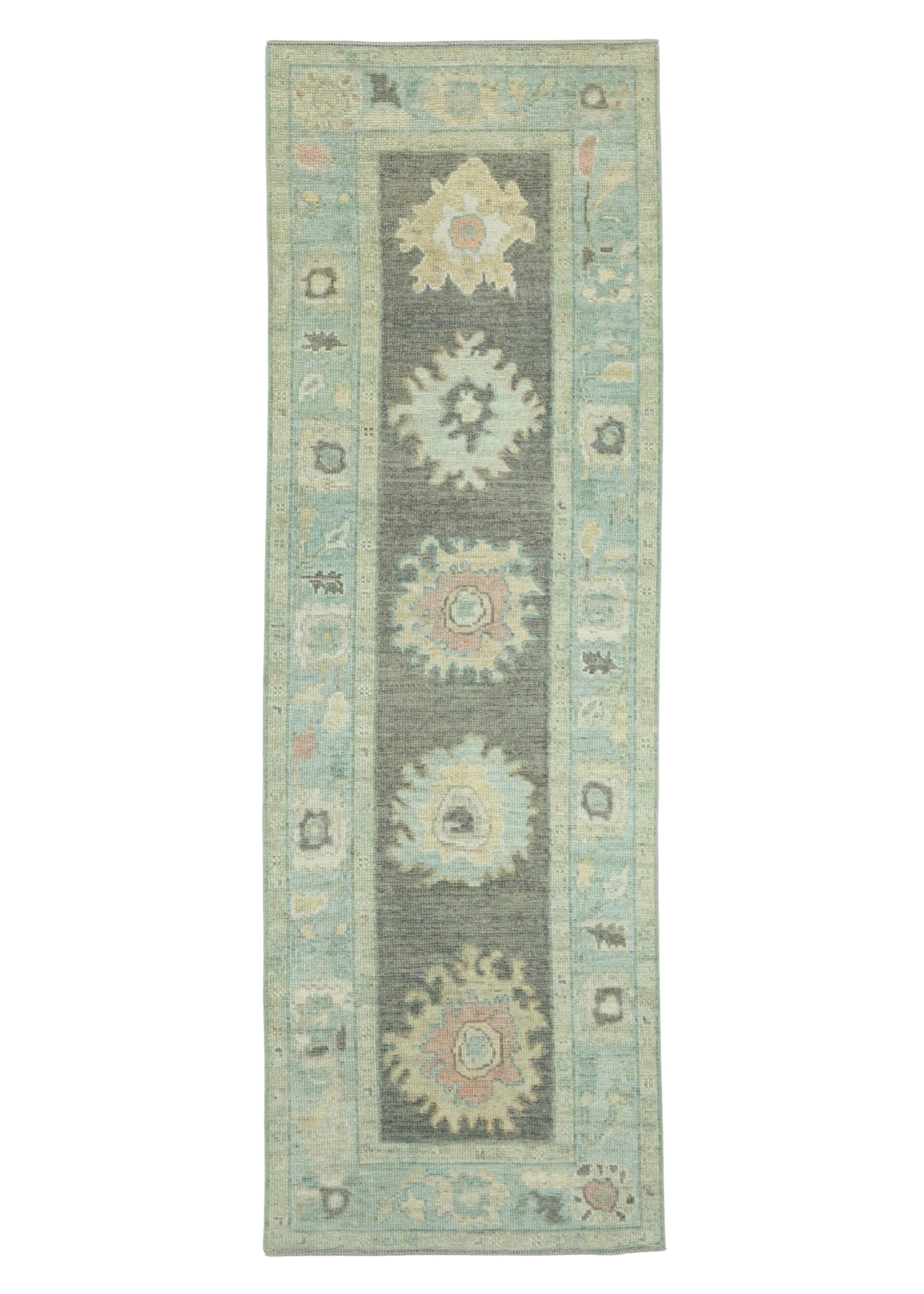 Turkish Oushak Runner Rug 2'9" x 8'7" #17369