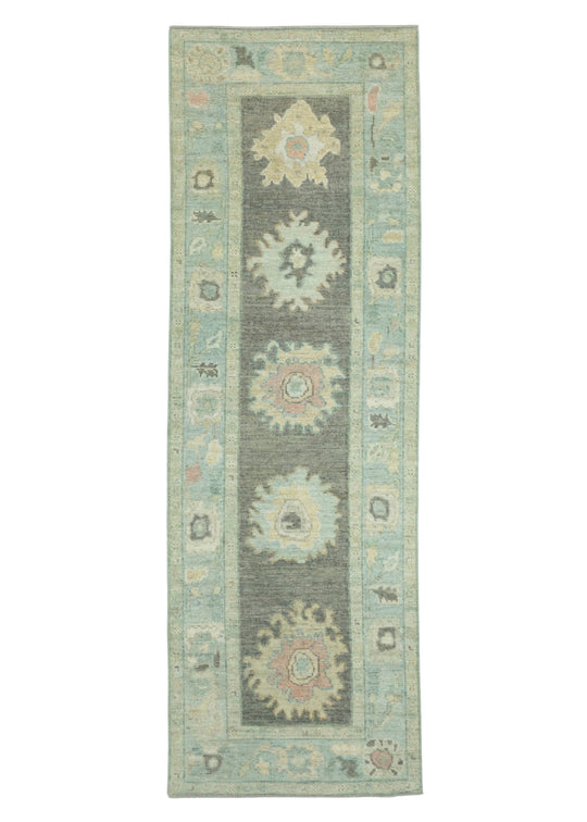 Turkish Oushak Runner Rug 2'9" x 8'7" #17369
