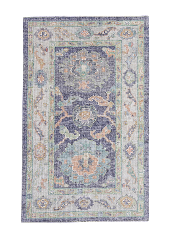 Turkish Oushak Rug 3'2" x 5'1" #16264