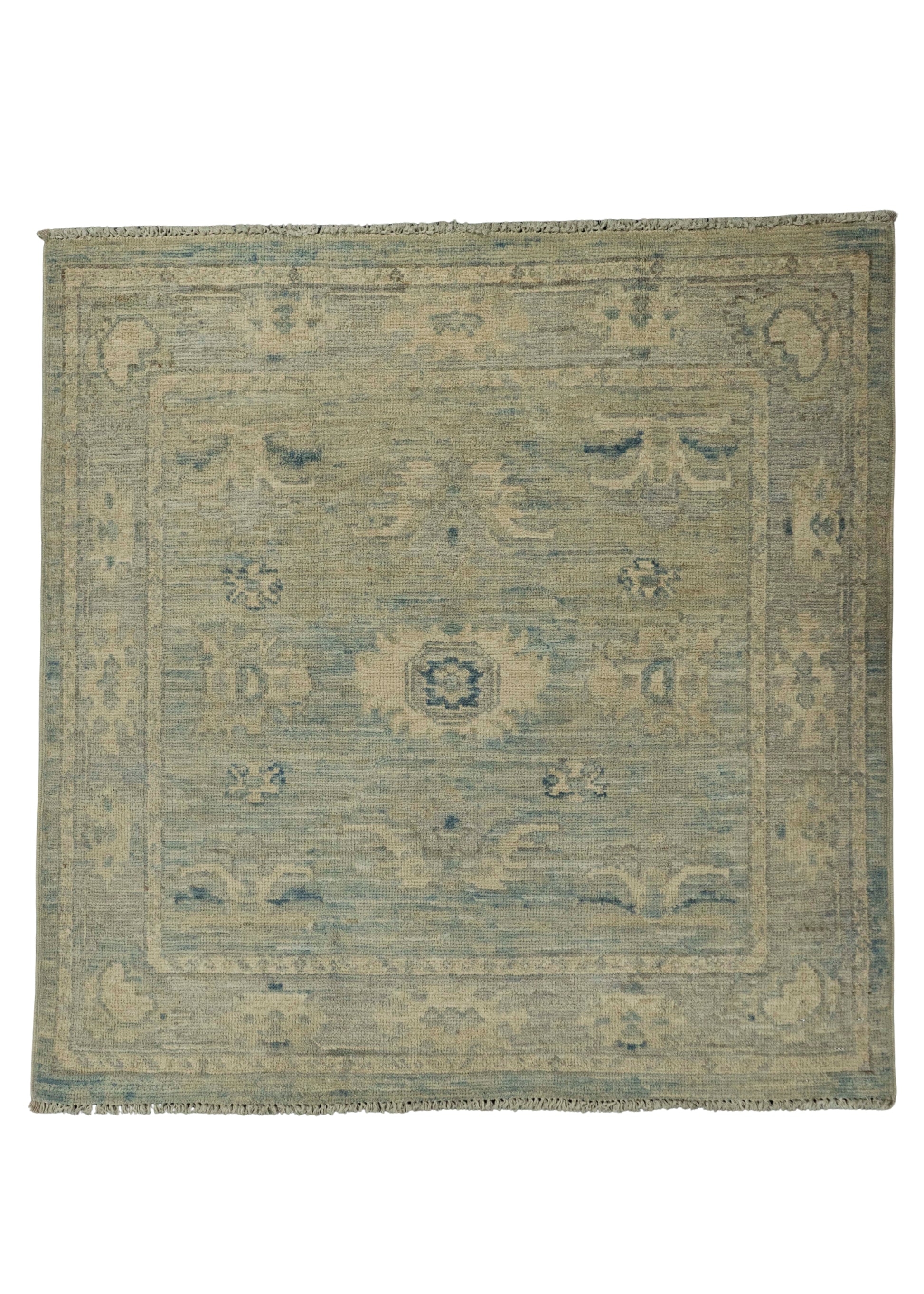 Oushak Square Rug 3'1" x 3'1"  #21344