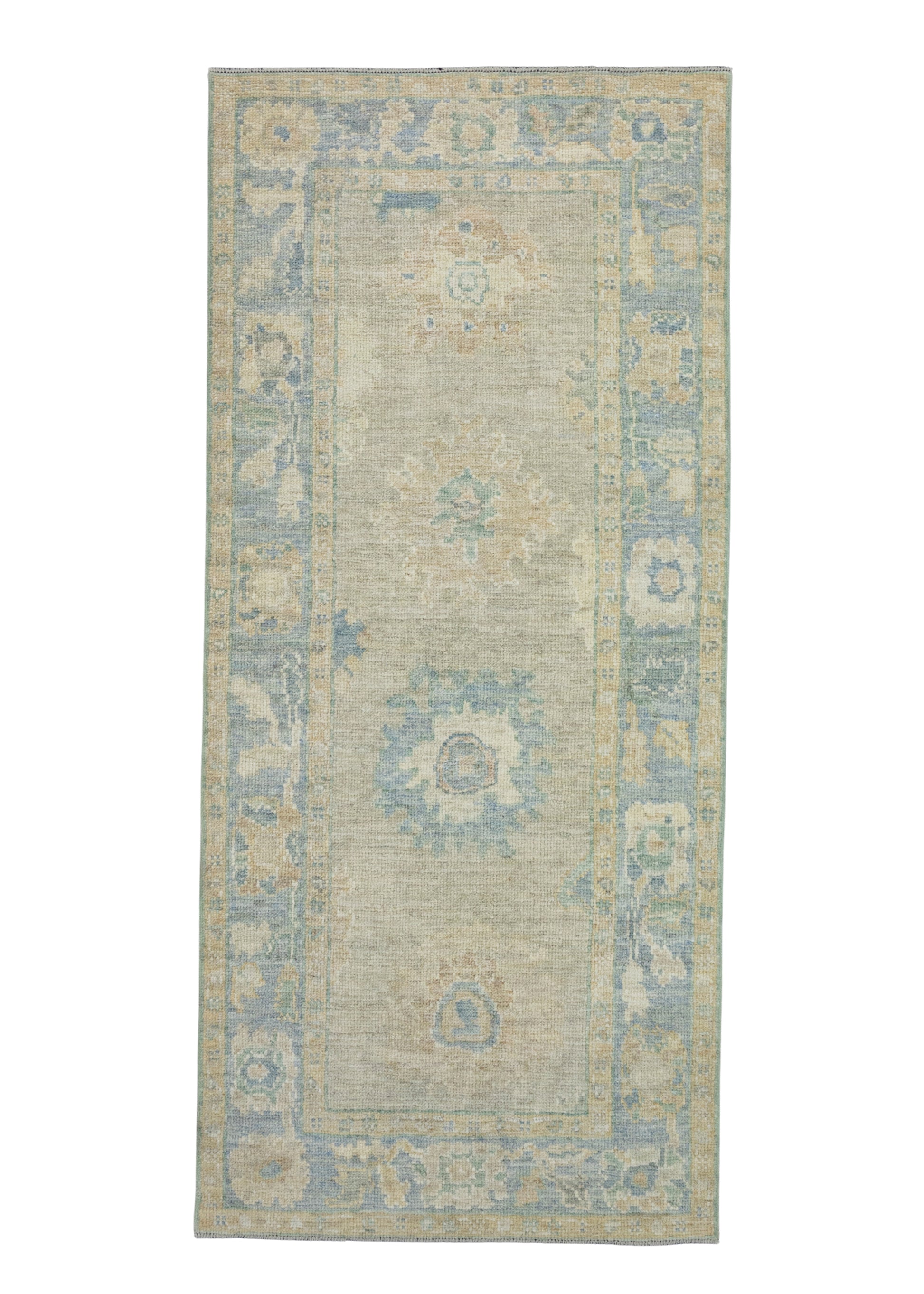 Turkish Oushak Runner Rug 3' x 6'9" #17303