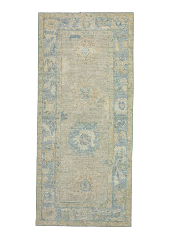 Turkish Oushak Runner Rug 3' x 6'9" #17303