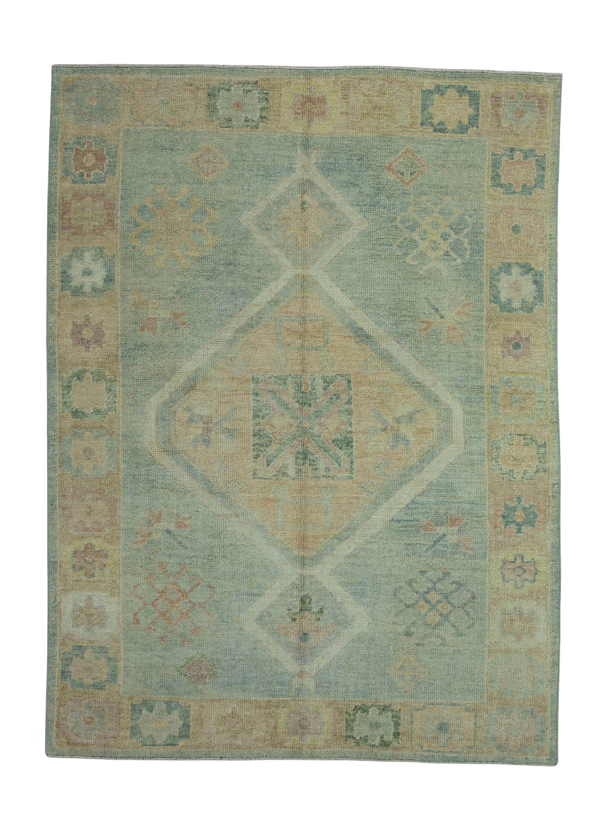 Turkish Oushak Rug 5' x 6'8" #19015