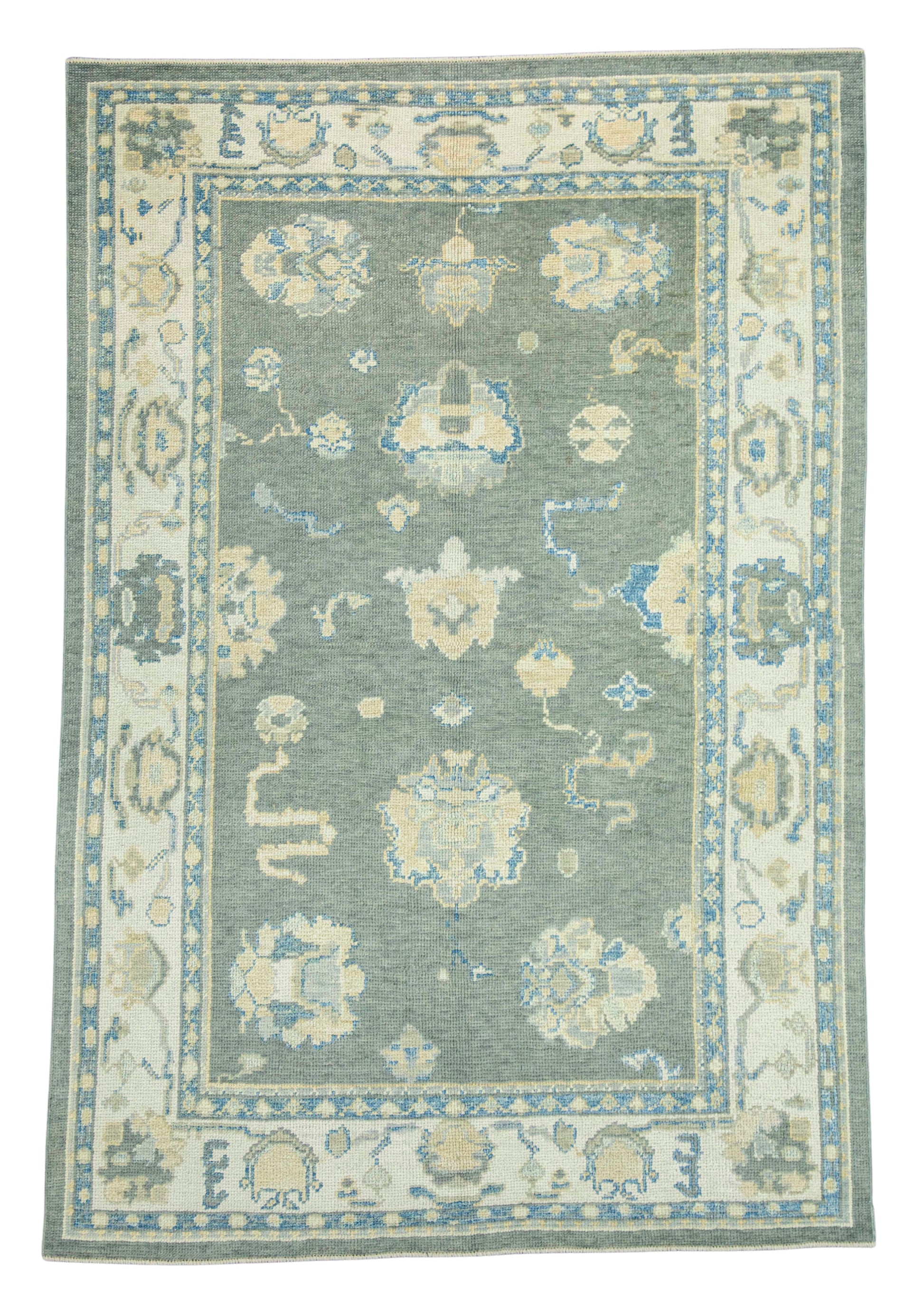 Turkish Oushak Rug 5'1" x 7'6" #19161
