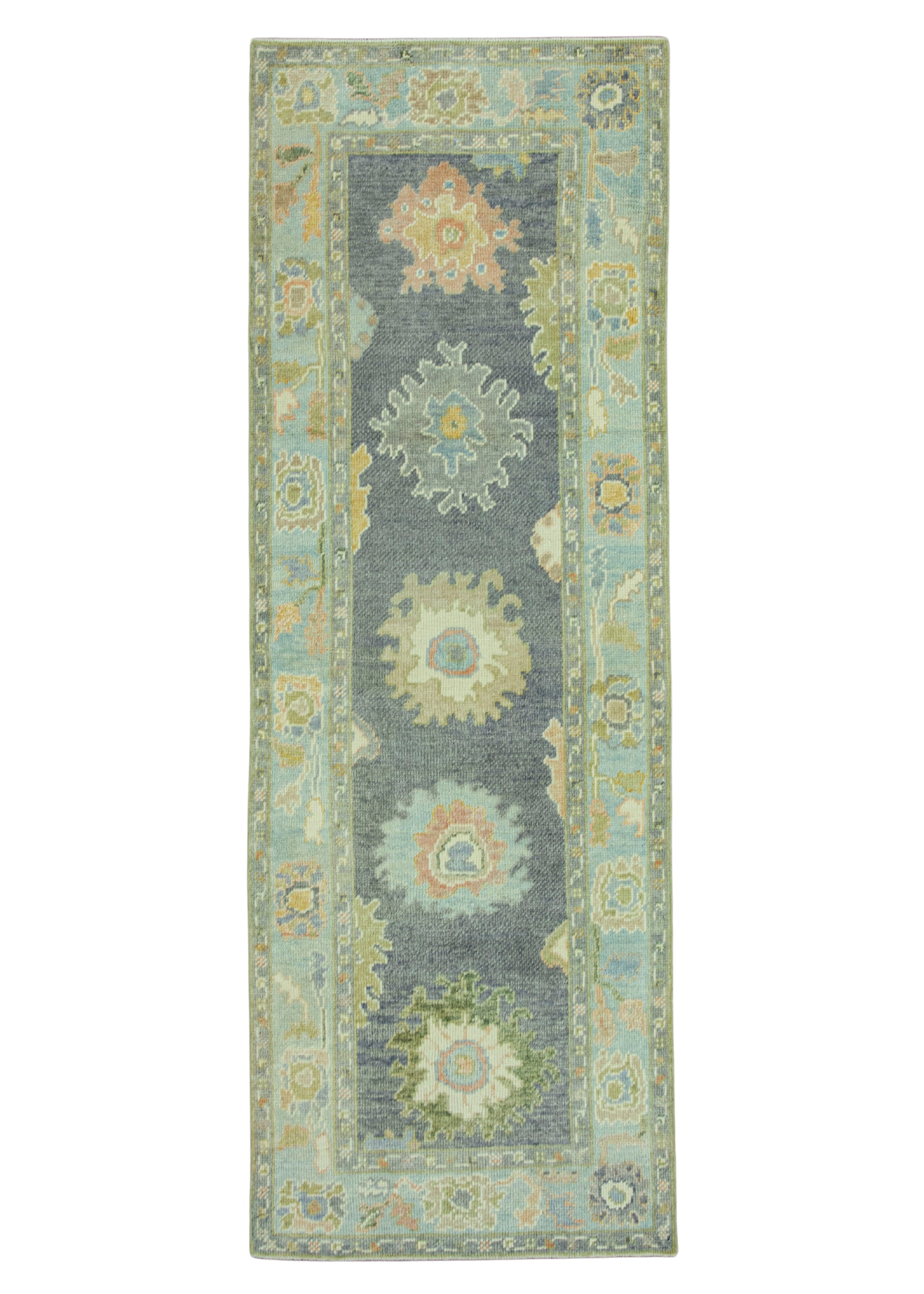 Turkish Oushak Rug 2'10" x 8'3" #19179