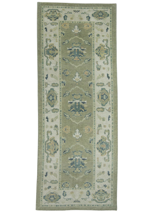 Turkish Oushak Rug 3'11" x 10'5" #18087