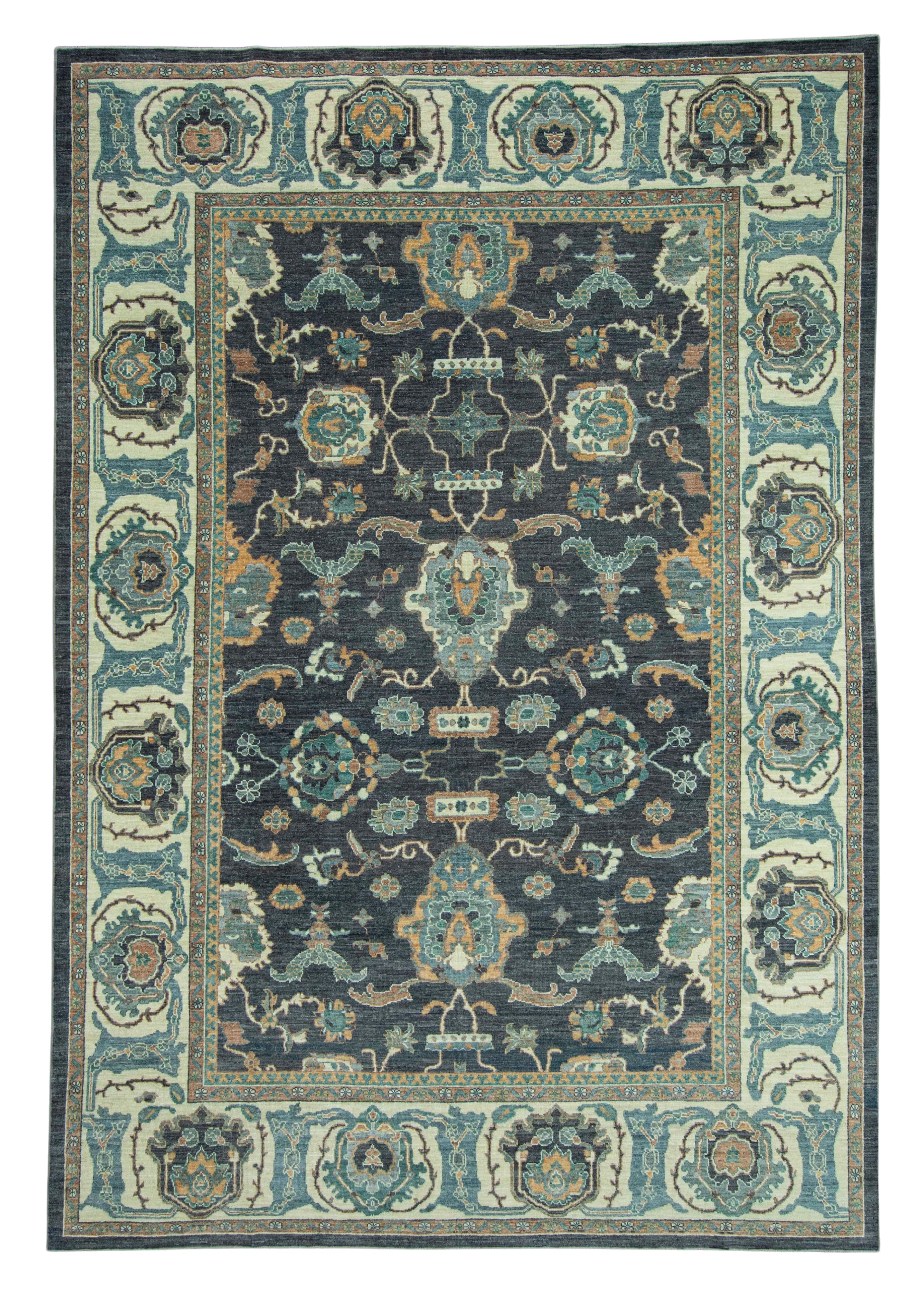 Turkish Oushak Antique Look Rug 9'3" x 13'4" #20062