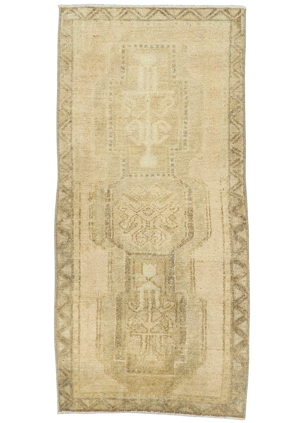 Turkish Mini Rug Oriental Hand Knotted Vintage Rug  1'8" x  3'5" #22096