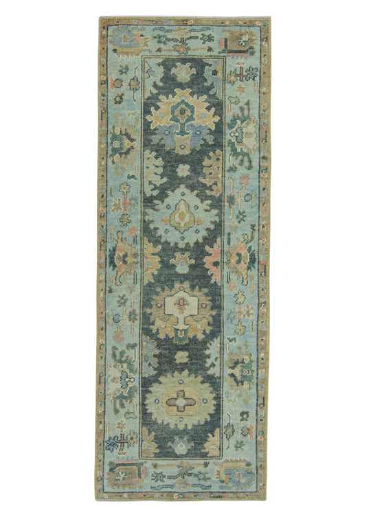 Turkish Oushak Rug 2'9" x 7'9" #19198