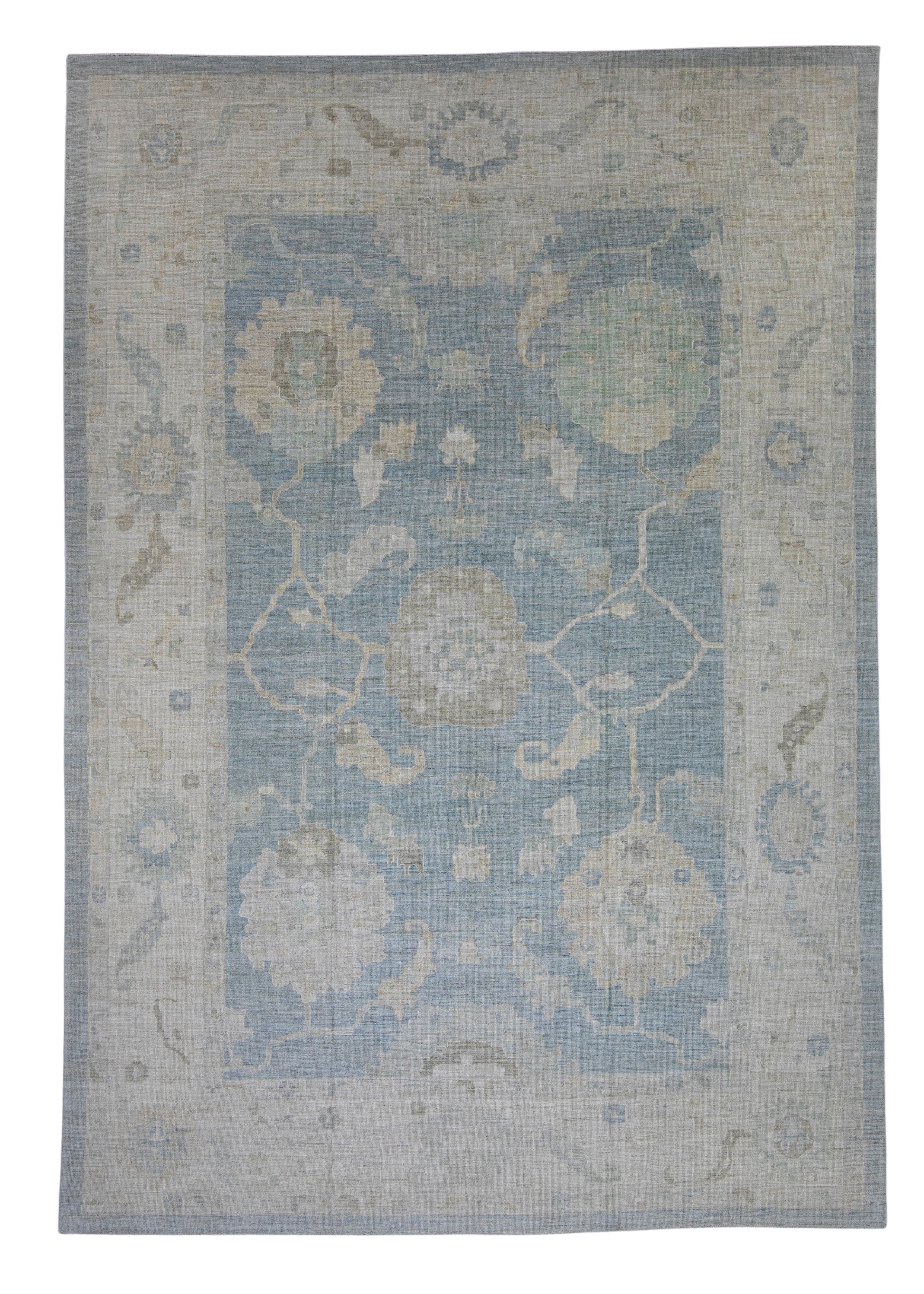 Turkish Oushak Rug 12'4" x 17'6" #16513