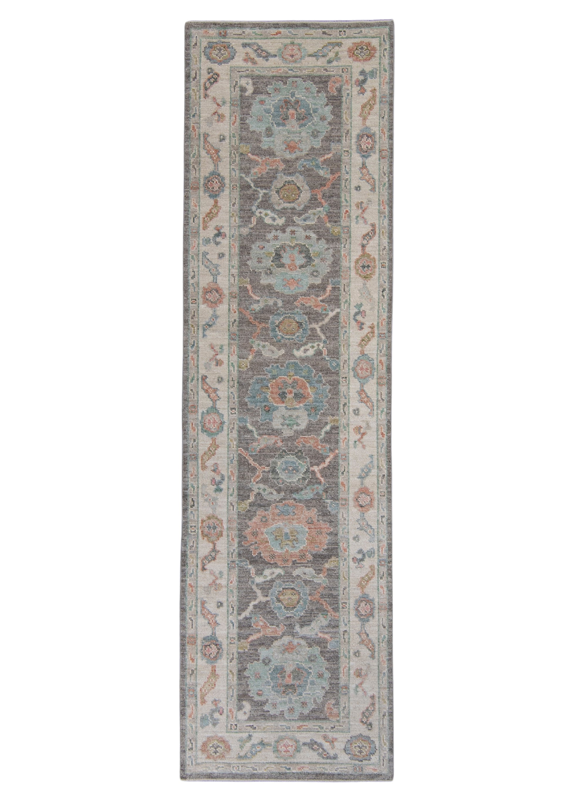Turkish Oushak Runner Rug 2'10" x 10'2" #16027