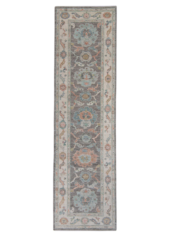 Turkish Oushak Runner Rug 2'10" x 10'2" #16027