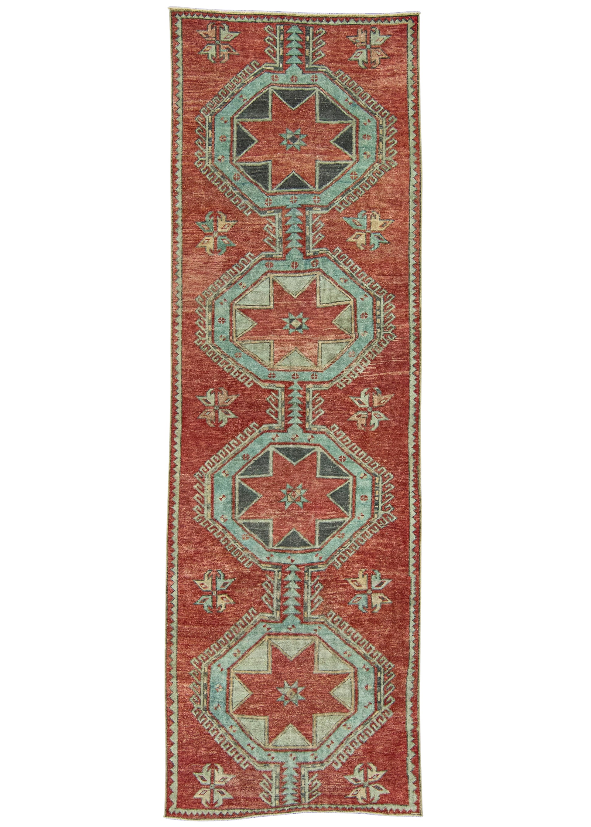 Turkish Anatolian Runner Rug 3'5" x 10'11" #22296