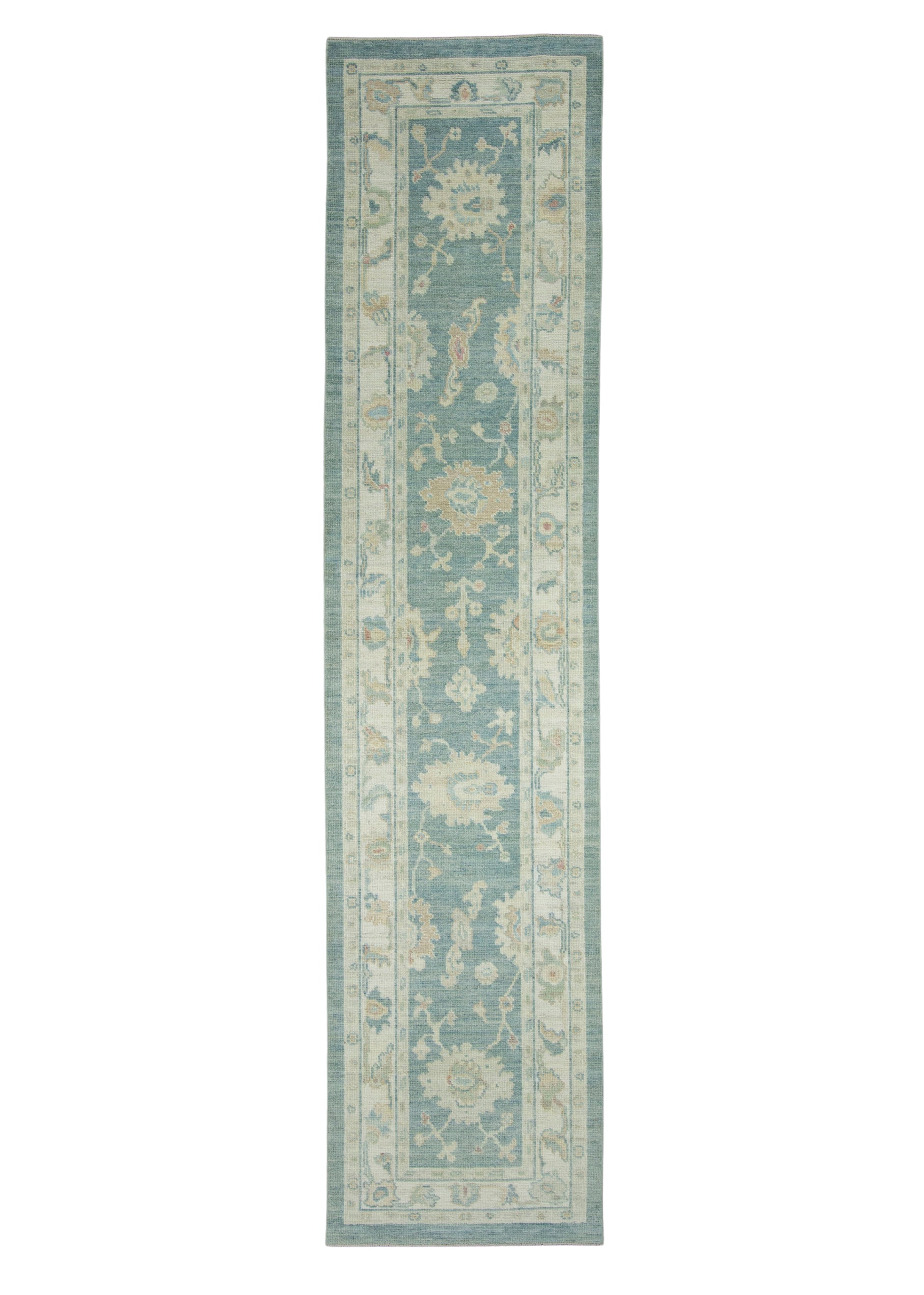 Turkish Oushak Runner Rug 2'10" x 12'5" #17283