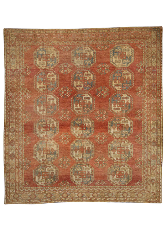 Turkish Antique Runner Rug 10'8" x 11'6" #24232