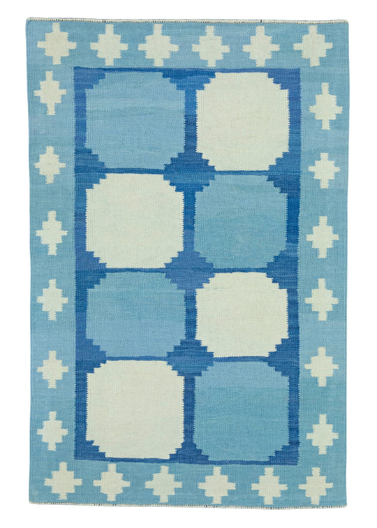 Turkish Kilim Oriental Handmade Flatweave 3'2" x 4'9" #18167