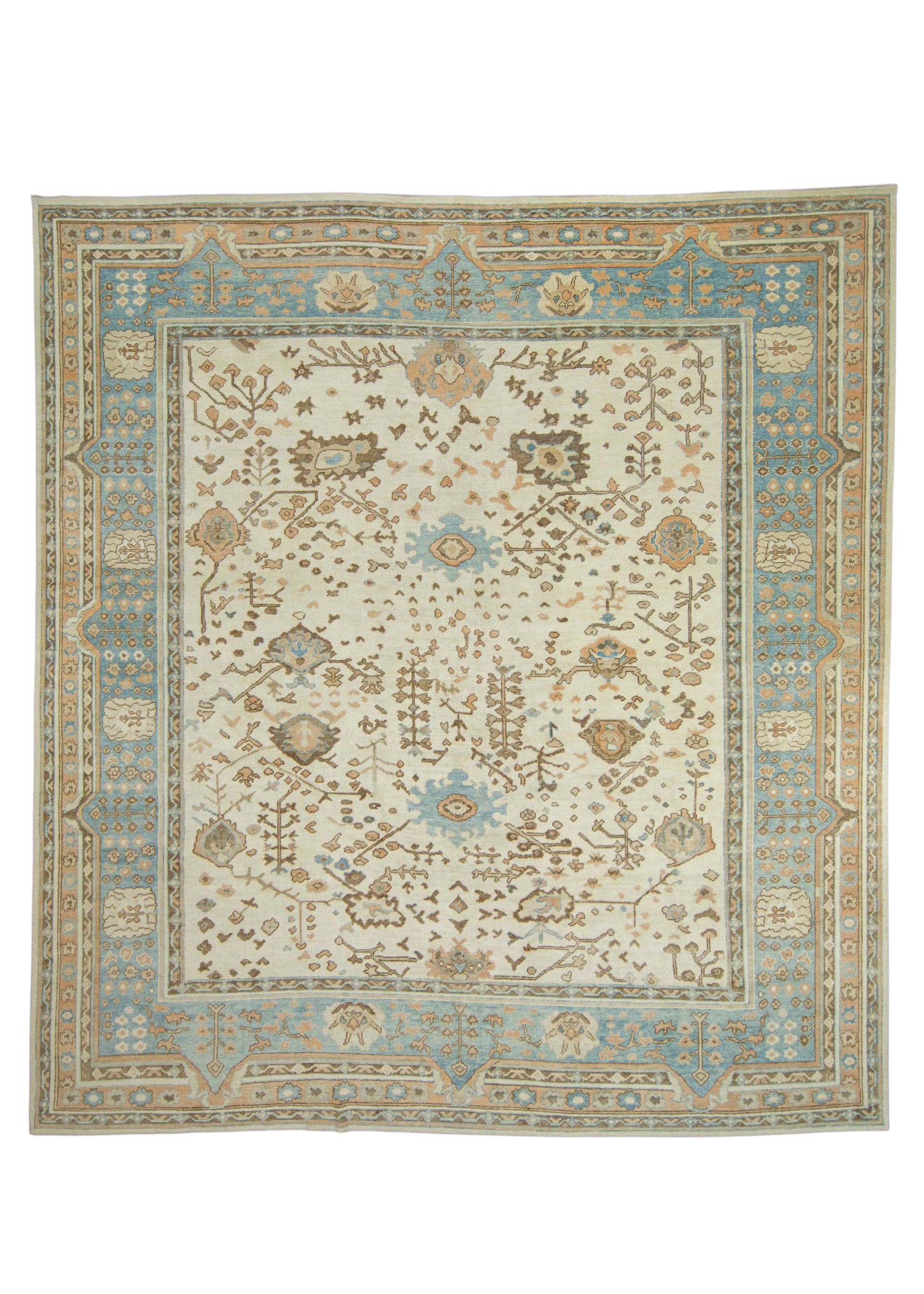 Turkish Oushak Rug 13'6" x 14'9" #18576