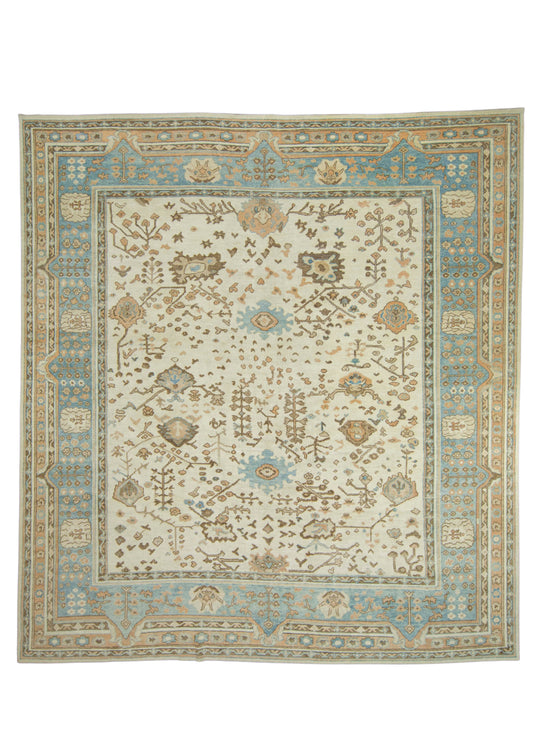 Turkish Oushak Rug 13'6" x 14'9" #18576