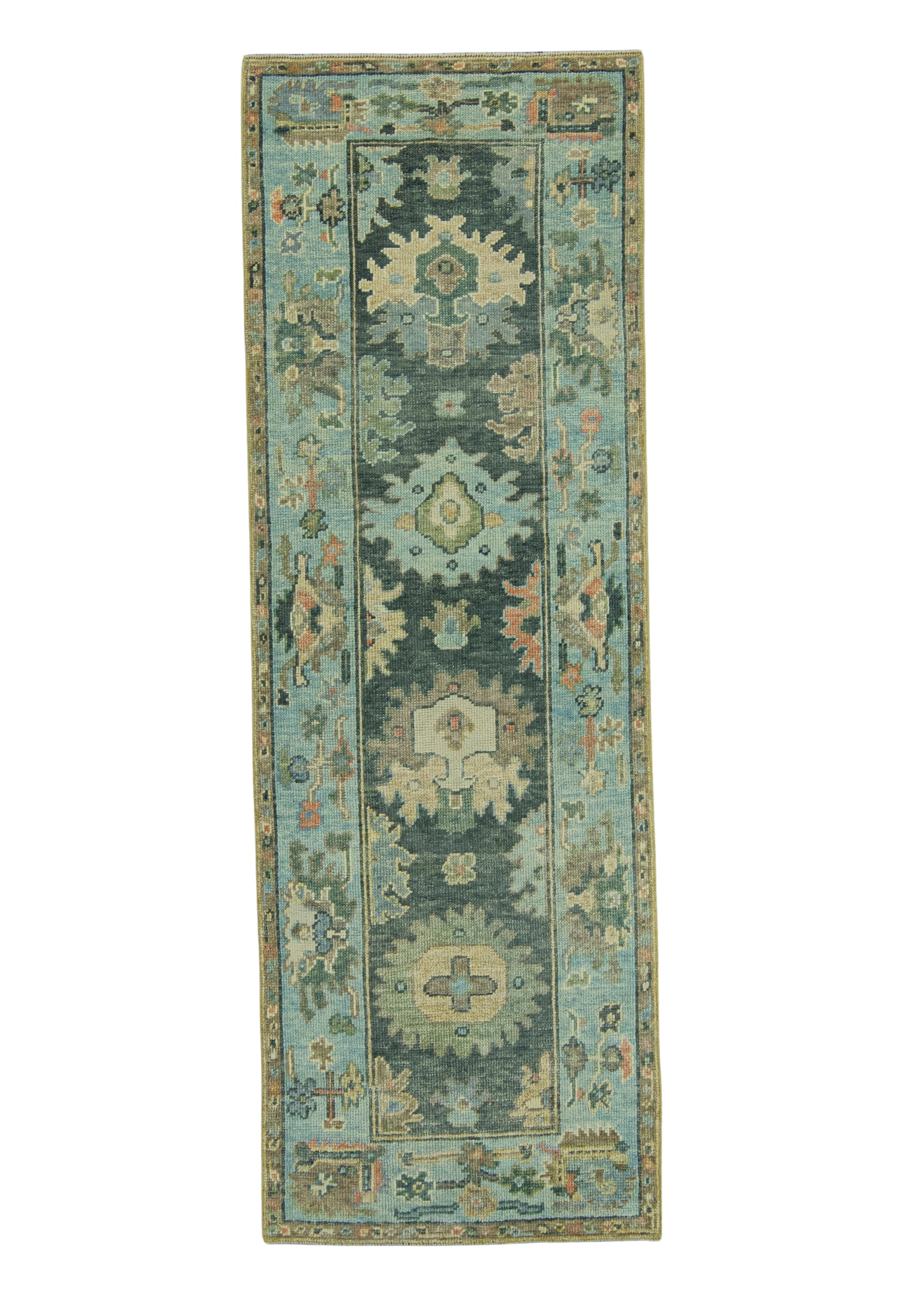 Turkish Oushak Rug 2'10" x 8'3" #19027