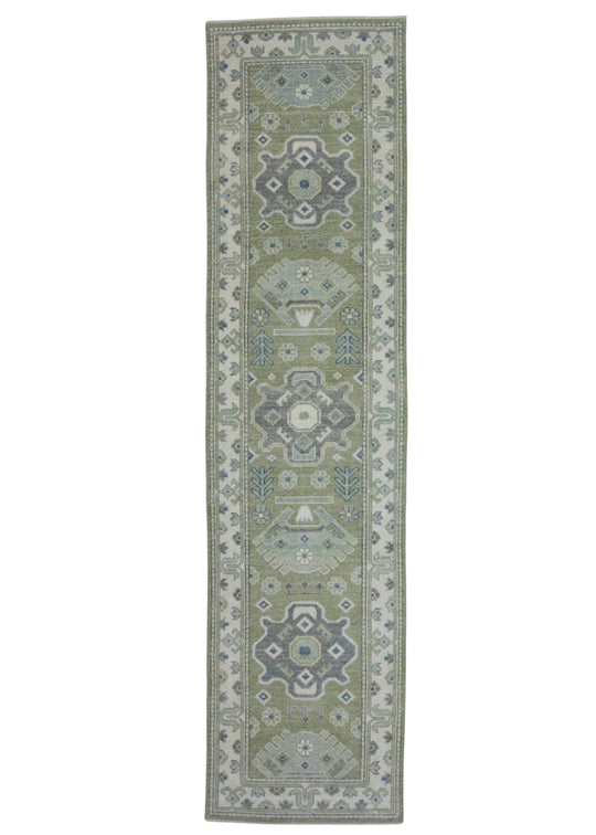 Turkish Oushak Rug 3' x 12'3" #19225