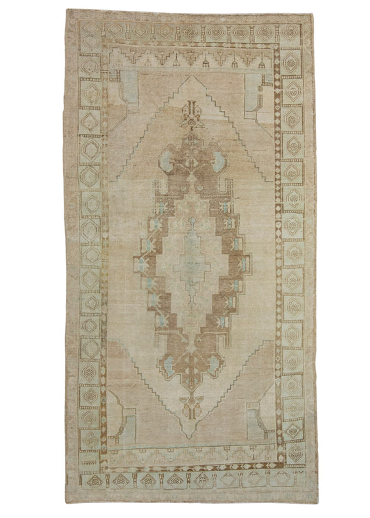 Turkish Vintage Runner Rug 4'5" x 8'7" #17113