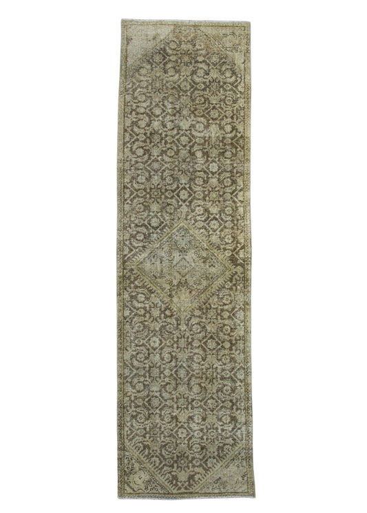 Turkish Vintage Anatolian Runner Rug 2'9" x 9'11" #17631