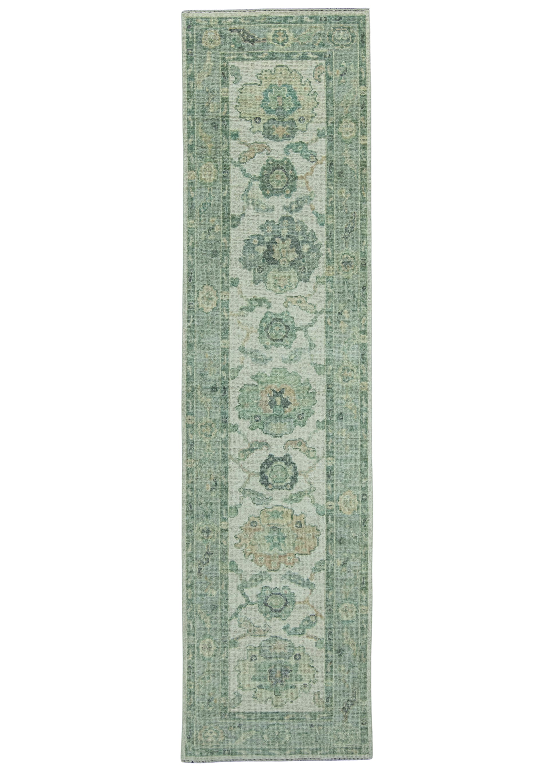 Turkish Oushak Rug 2'8" x 10'3" #19338