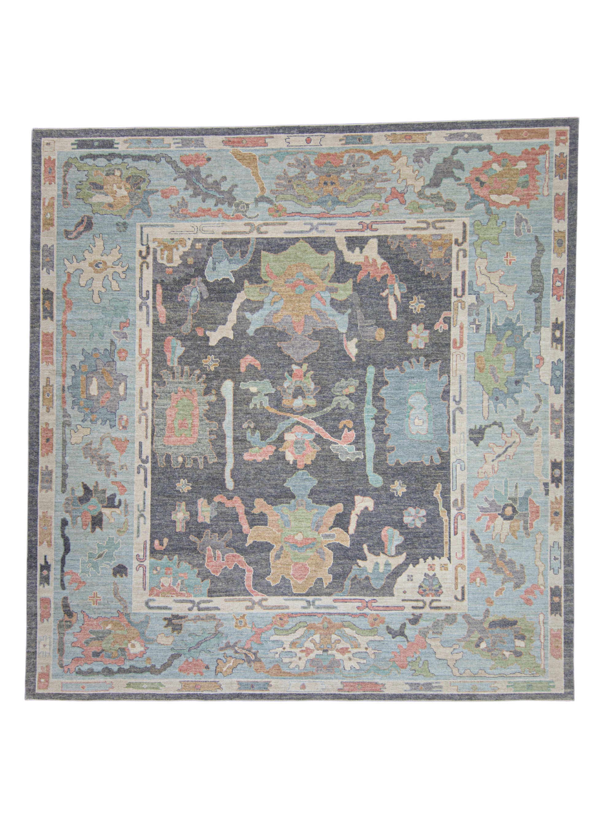 Square Turkish Oushak Rug 12'3" x 12'10" #17355