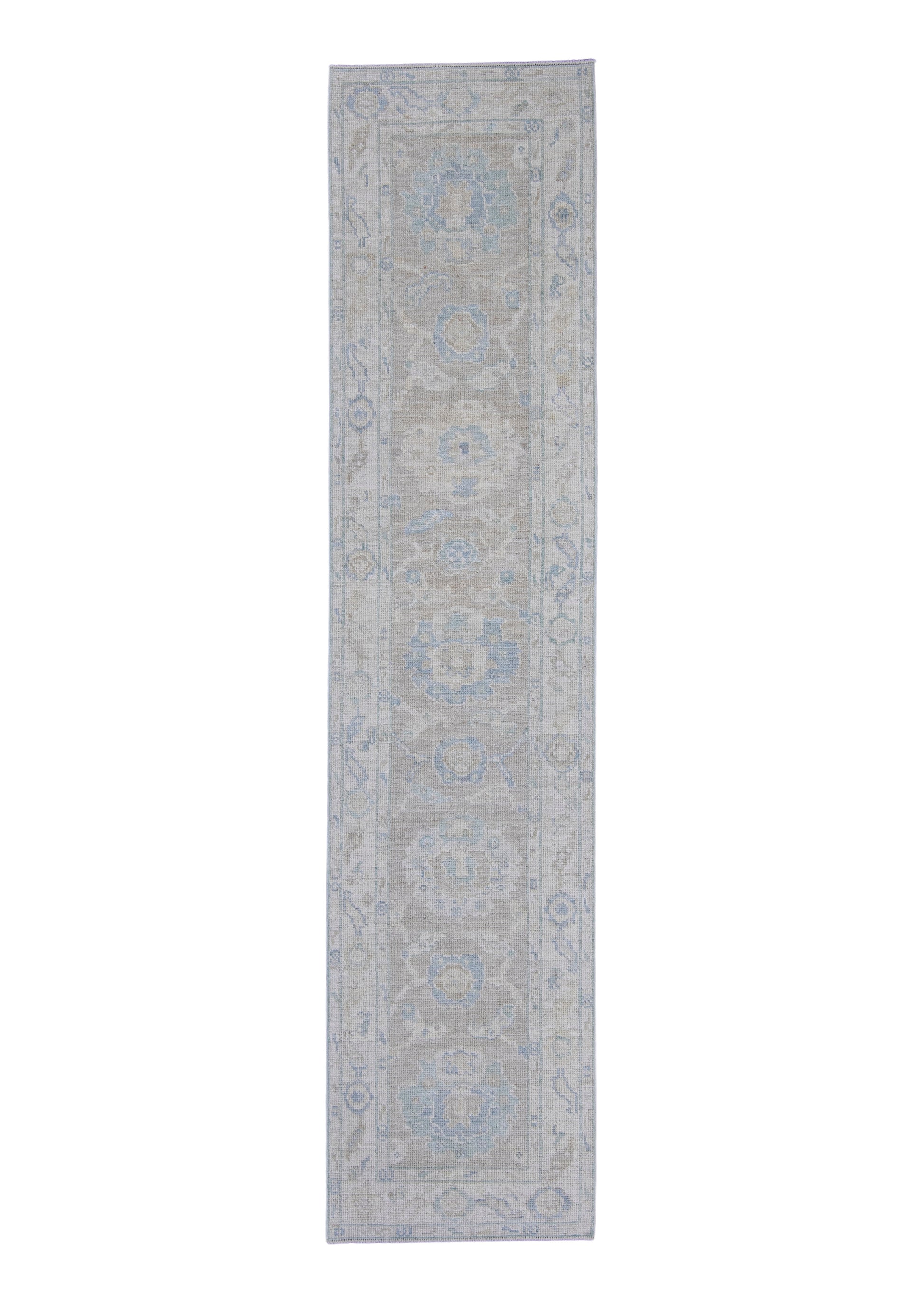 Turkish Oushak Runner Rug 2'4" x 10'1" #16271