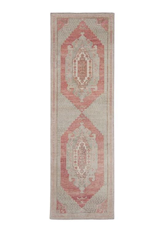 Turkish Vintage Anatolian Runner Rug 3'3" x 10'5" #16804