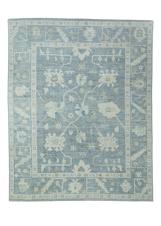 Handwoven Oushak Rug 9'4" x 11'8" #17703