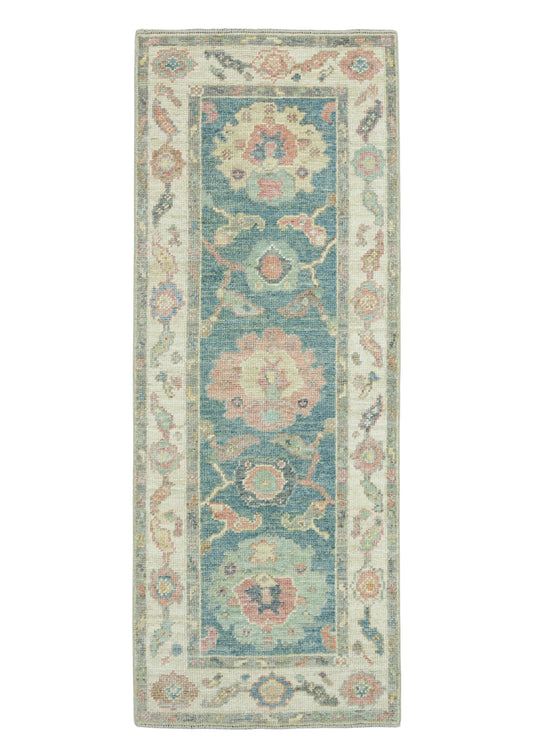 Turkish Oushak Runner Rug 2'3" x 5'10" #17262