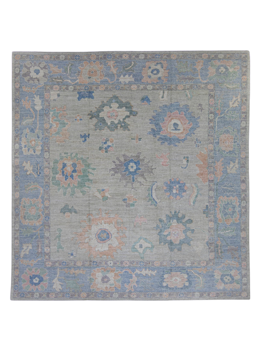 Square Turkish Oushak Rug 12' x 12'7