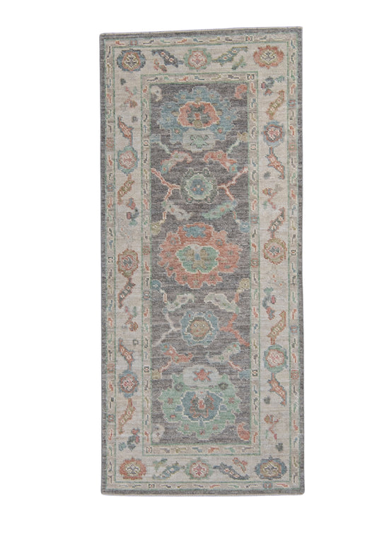 Turkish Oushak Rug 2'9" x 6'4" #16200