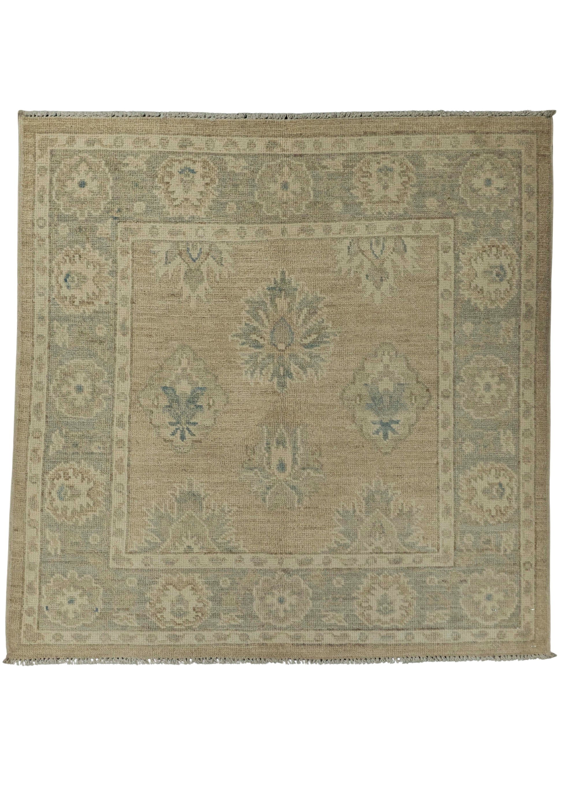Oushak Square Rug 3'2" x 3'2"  #21343