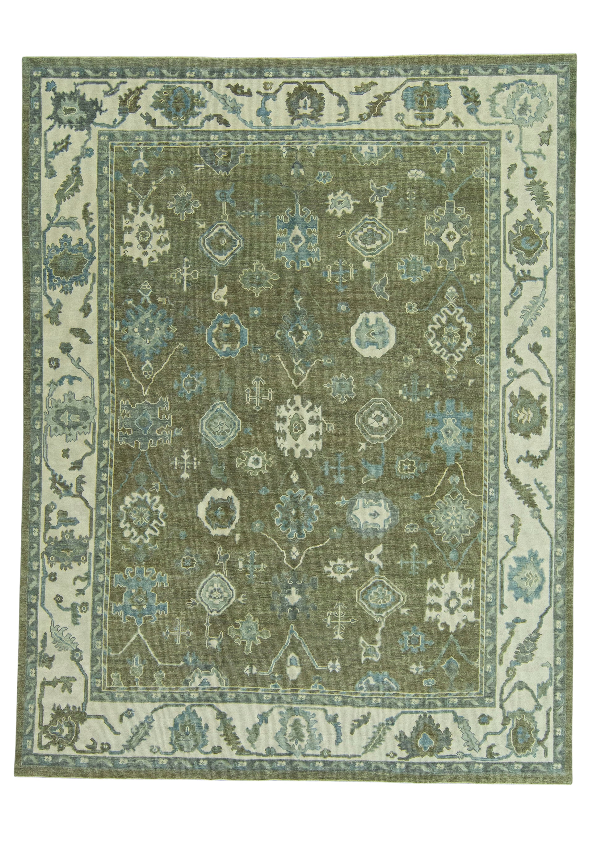 Turkish Oushak Rug 8'10" x 11'6" #19081