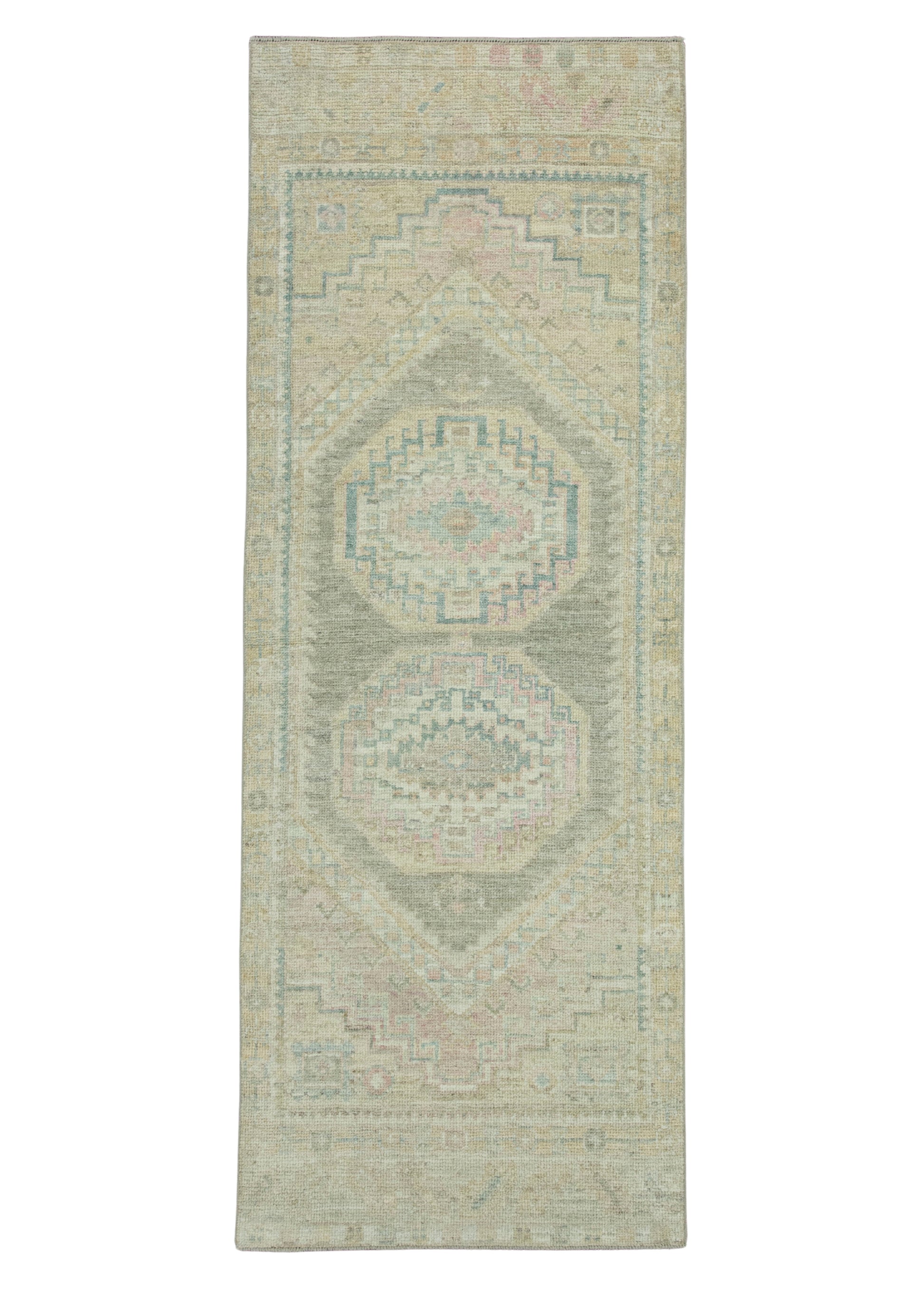 Turkish Oushak Rug 2'10"x 7'9" #19462