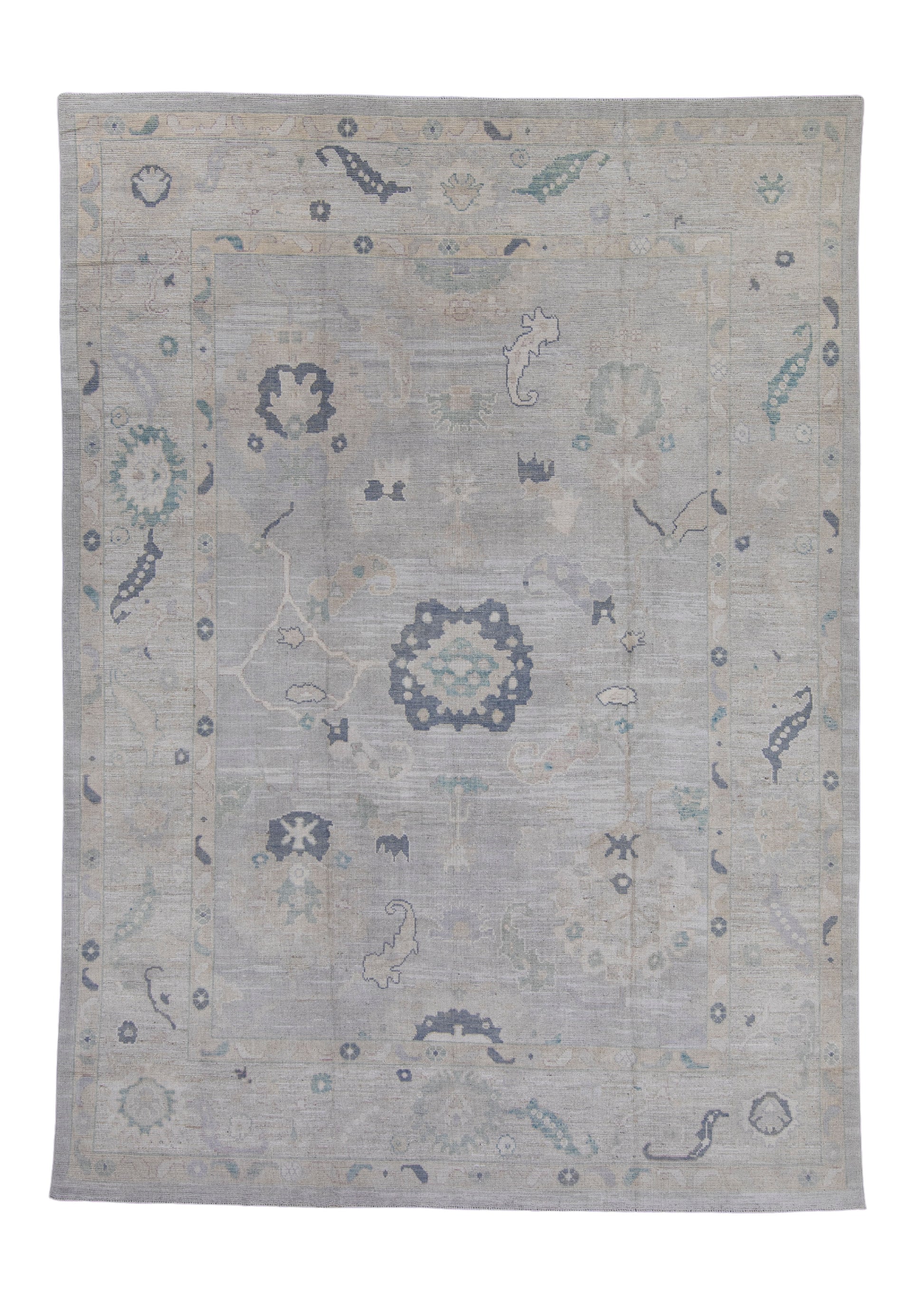 Turkish Oushak Rug 9'6" x 13'1" #16986