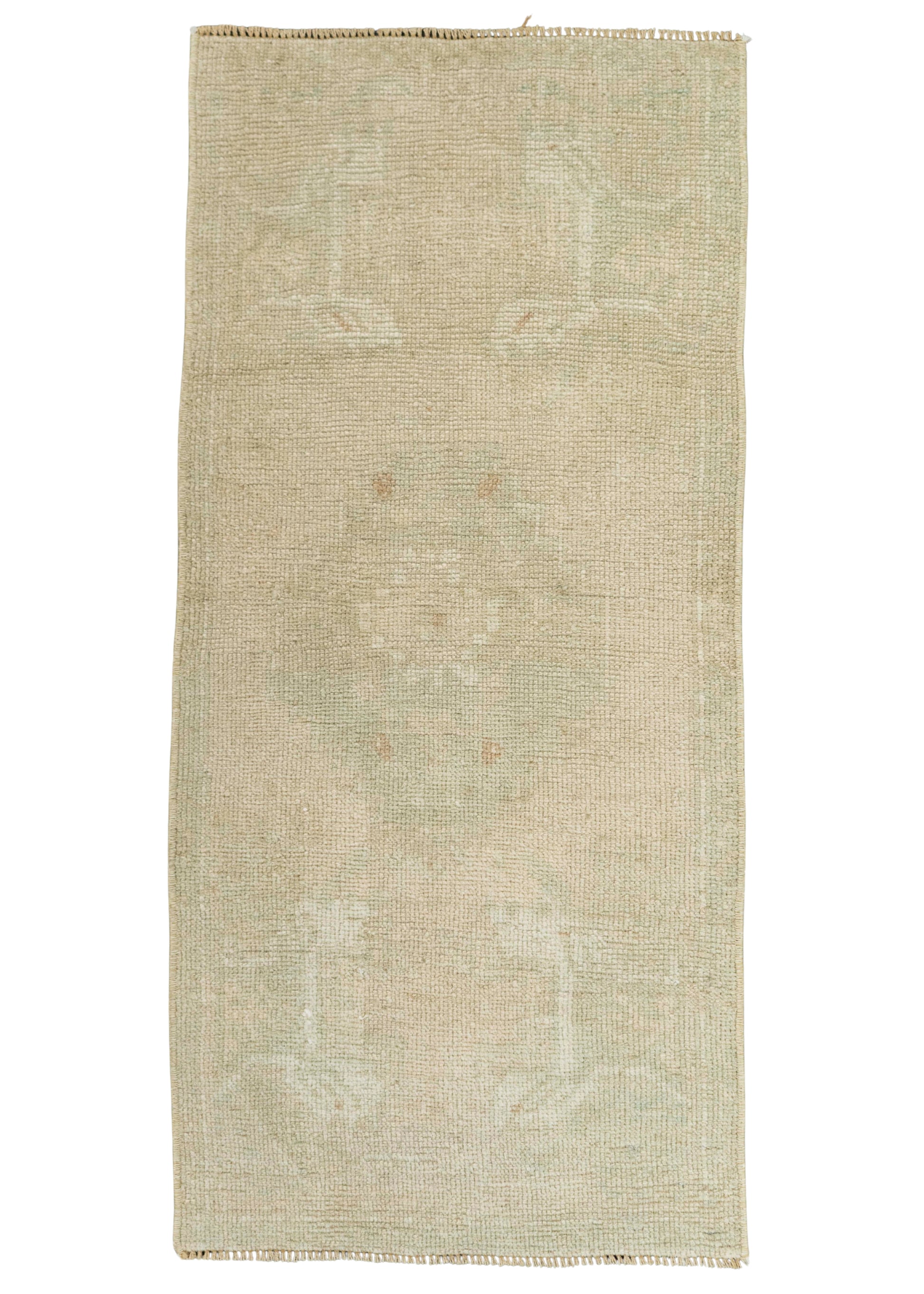 Turkish Mini Rug Oriental Hand Knotted Vintage Rug 1'5" x 3' #21237