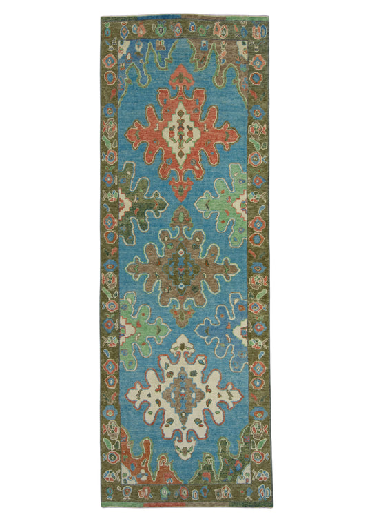 Turkish Oushak Rug 3'11" x 11'4" #18050