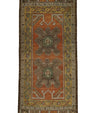 Turkish Mini Rug Oriental Hand Knotted Vintage Rug 1'7" x 3'6" #21032
