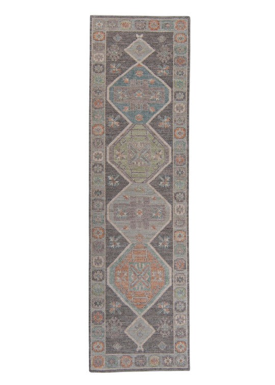 Turkish Oushak Runner Rug 2'11" x 10'4" #16359
