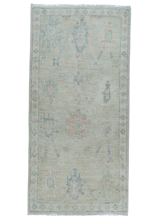 Oushak Rug 2'1" x 4'5" #17146